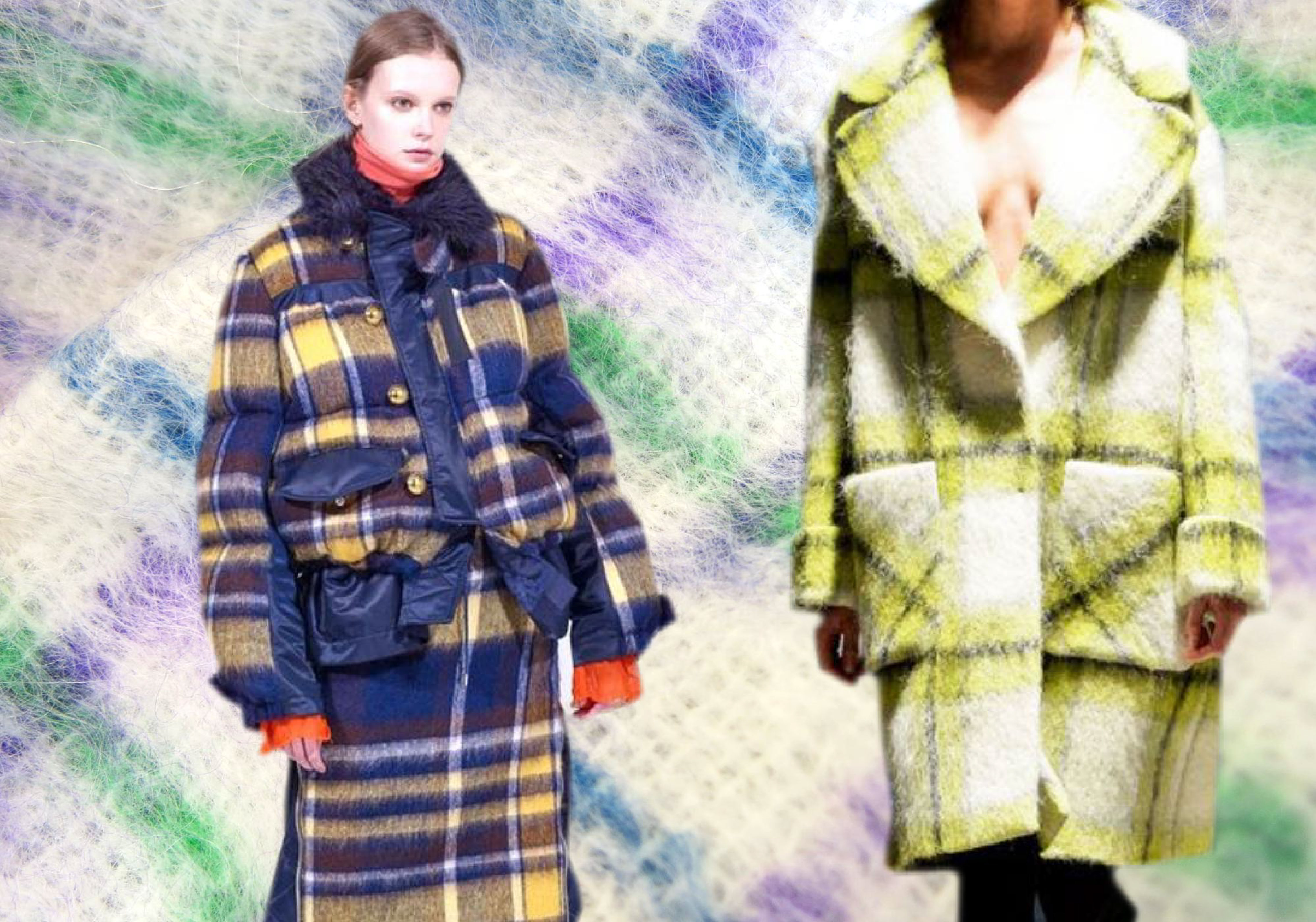 19/20 A/W Women's Coat Fabric Trend -- Wool Plaid