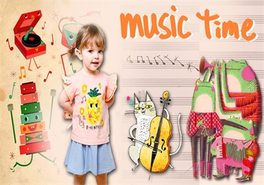 Music Time -- 2020 S/S Pattern Trend for Kidswear