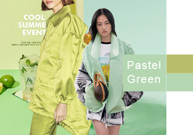 Pastel Green -- 2020 S/S Color Trend for Women's Outerwear