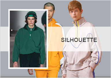 Contrasting Elements -- Silhouette Trend for Men's Sweatshirts