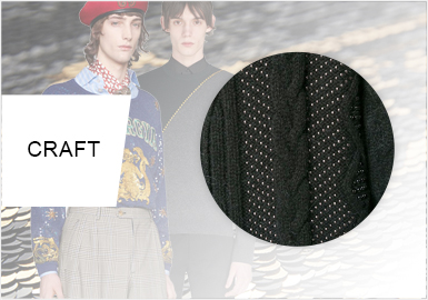 Rhinestones, Sequins and Beads -- Craft Trend for Men's Knitwear
