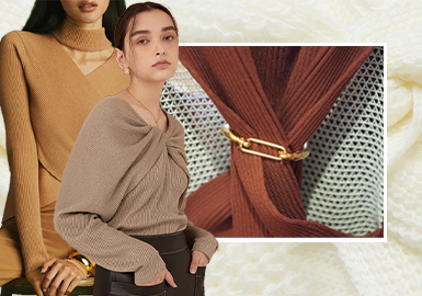 Twisting and Overlapping -- The Craft Trend for Women's Knitwear