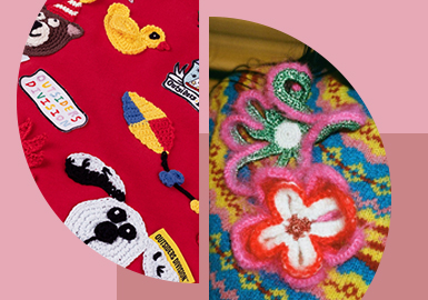 Colorful Woolen Embroidery -- The Pattern Craft Trend for Womenswear