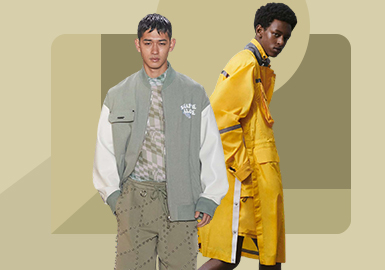 The Signal of Season Change -- The Silhouette Trend for Men's Outerwear