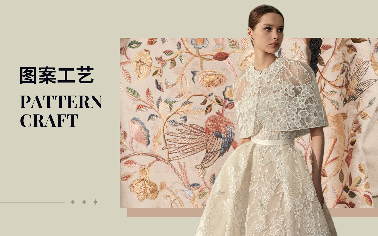 New Embroidery -- The Pattern Craft Trend for Women's Wedding Dress