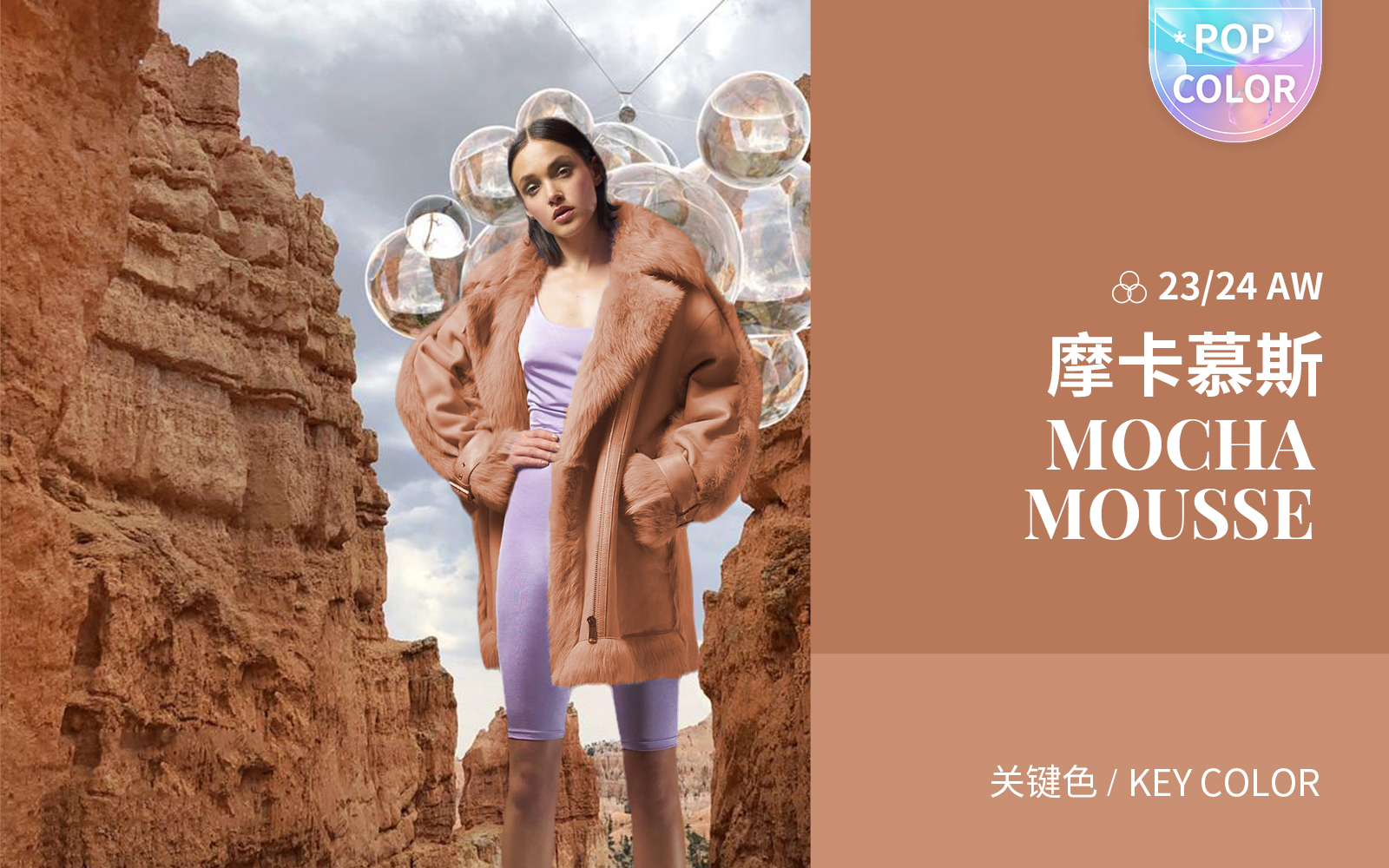 Mocha Mousse -- The Color Trend for Women's Leather & Fur