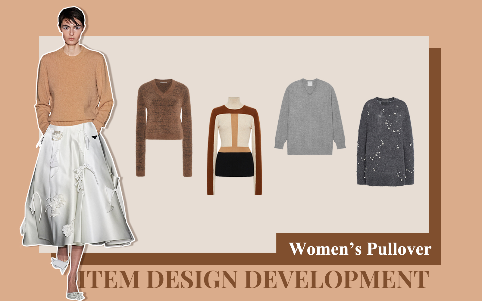 Elegant Lady -- The Design Development of Women's Pullover