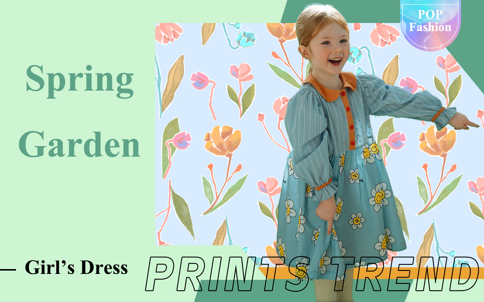 Spring Garden -- The Pattern Trend for Girls' Dress