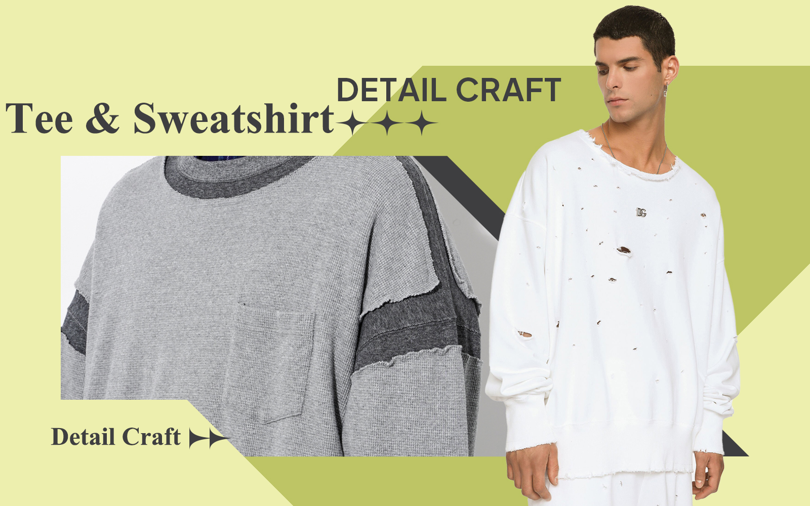 The Detail Trend for Men's Tee & Sweatshirt