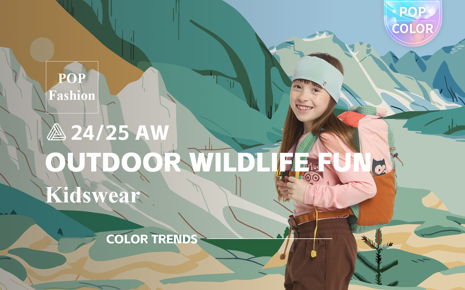 Outdoor Wildlife Fun -- The A/W 24/25 Color Trend for Kidswear