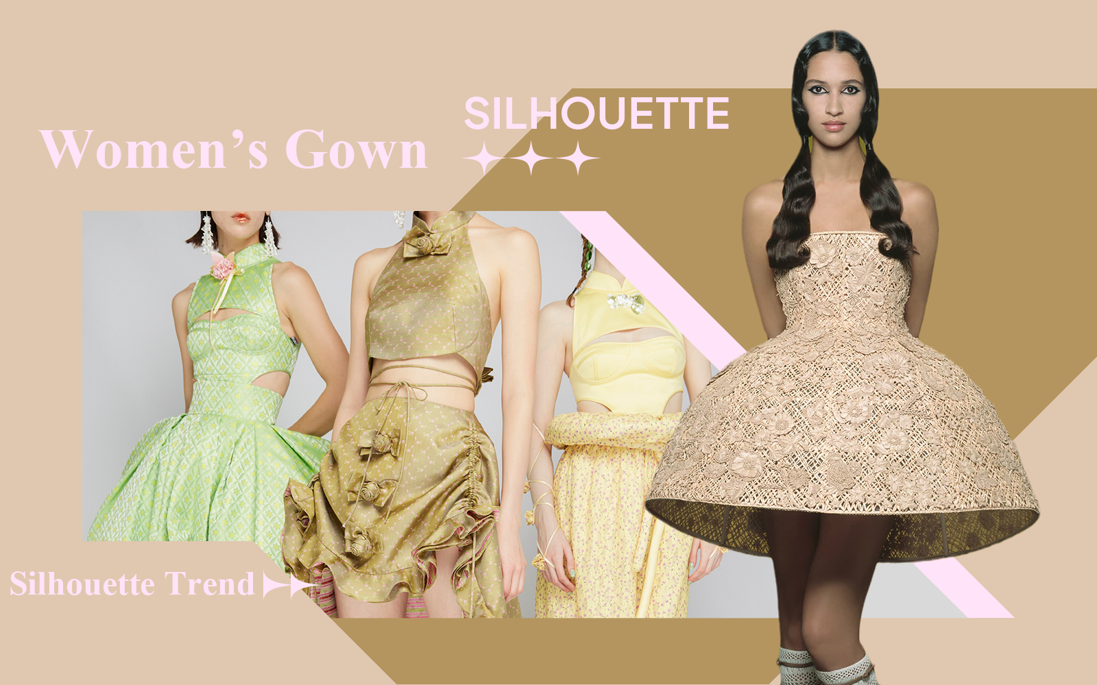 Luxury Haute Couture -- The Silhouette Trend for Women's Gown