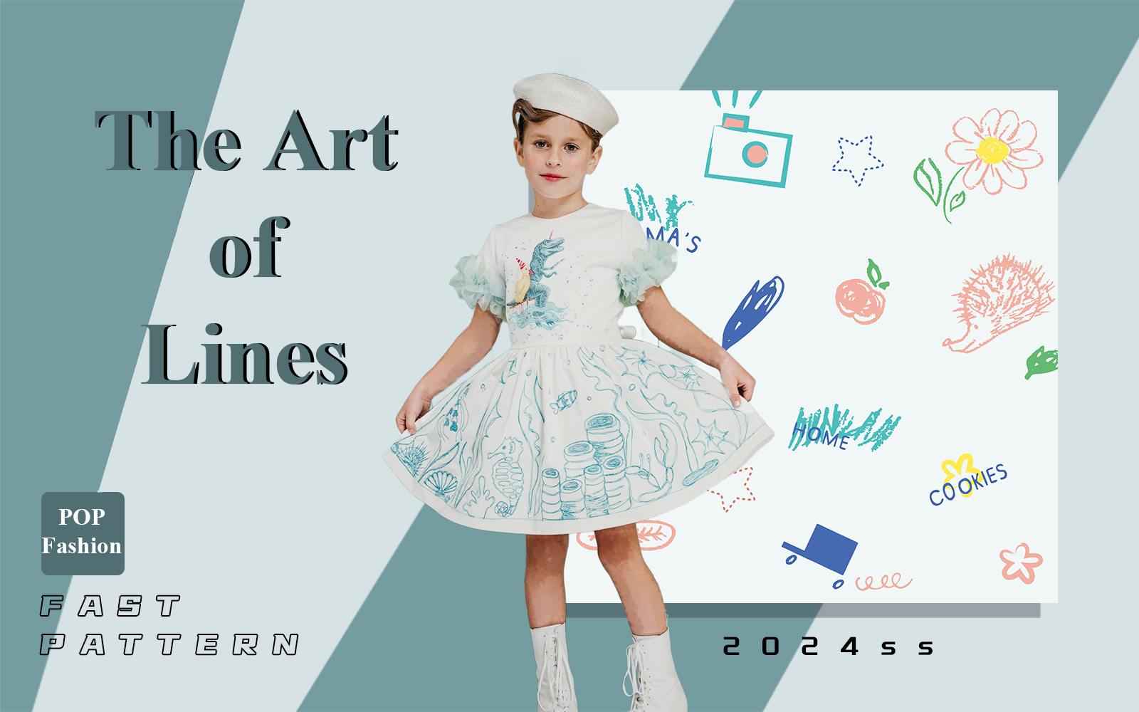 The Art of Lines -- The Fast-response Pattern Trend for Kidswear