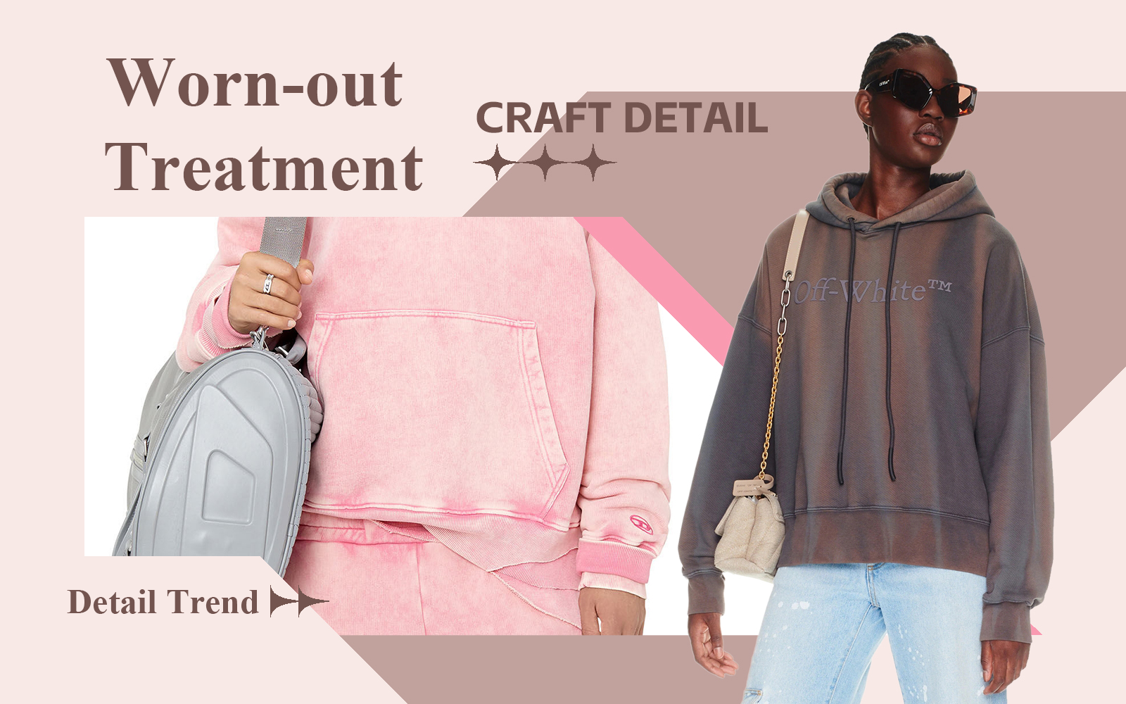 Worn-out Treatment -- The Detail & Craft Trend for Women's Sweatshirt