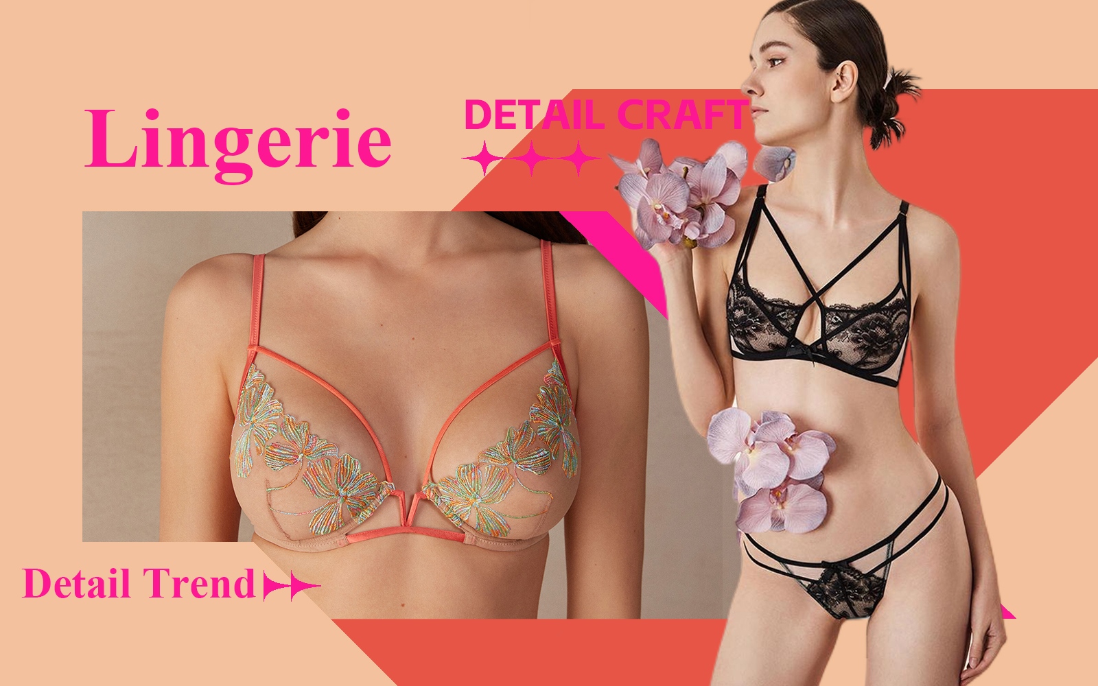 Linear Structure -- The Detail & Craft Trend for Lingerie