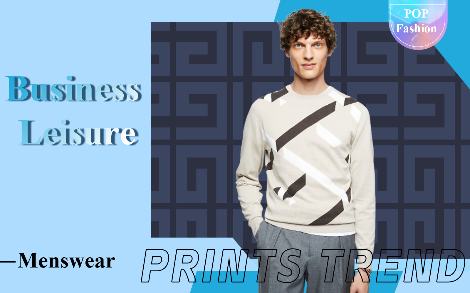 Business Leisure  -- The Pattern Trend for Men's Knitwear