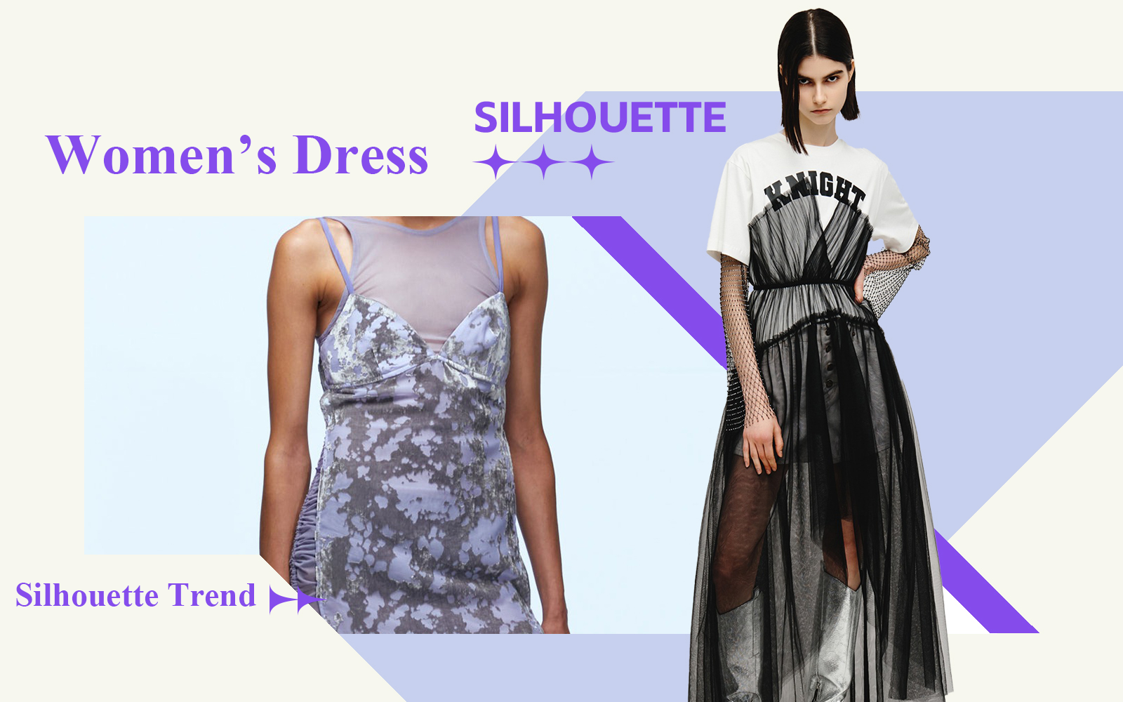 Cool Girl -- The Silhouette Trend for Women's Dress