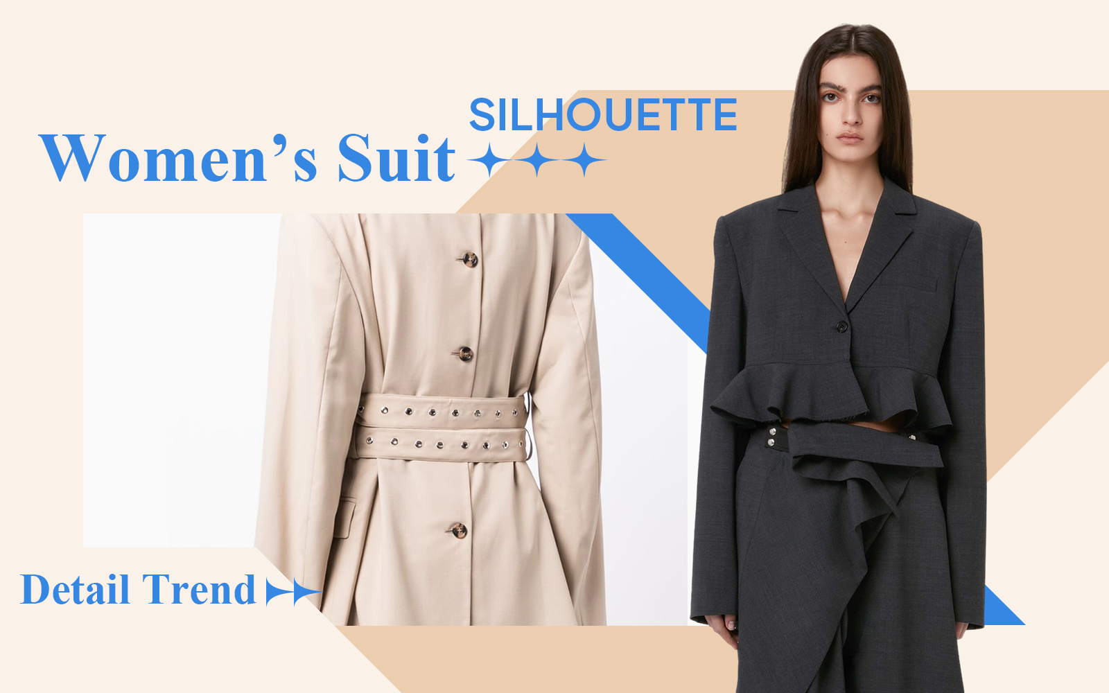 Statement Fashion -- The Detail & Craft Trend for Women's Suit