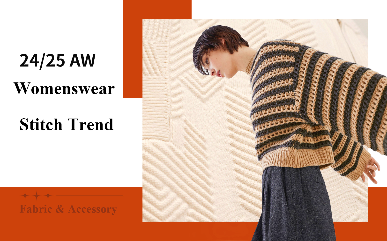 A/W 24/25 Stitch Trend of Women's Knitwear