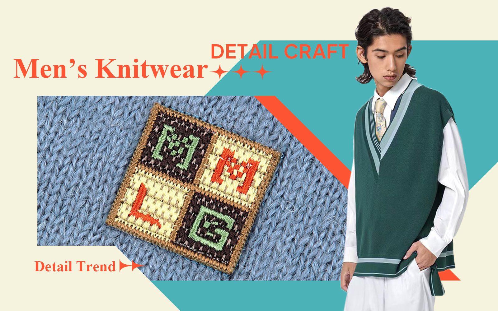Embellishment -- The Detail & Craft Trend for Men's Knitwear