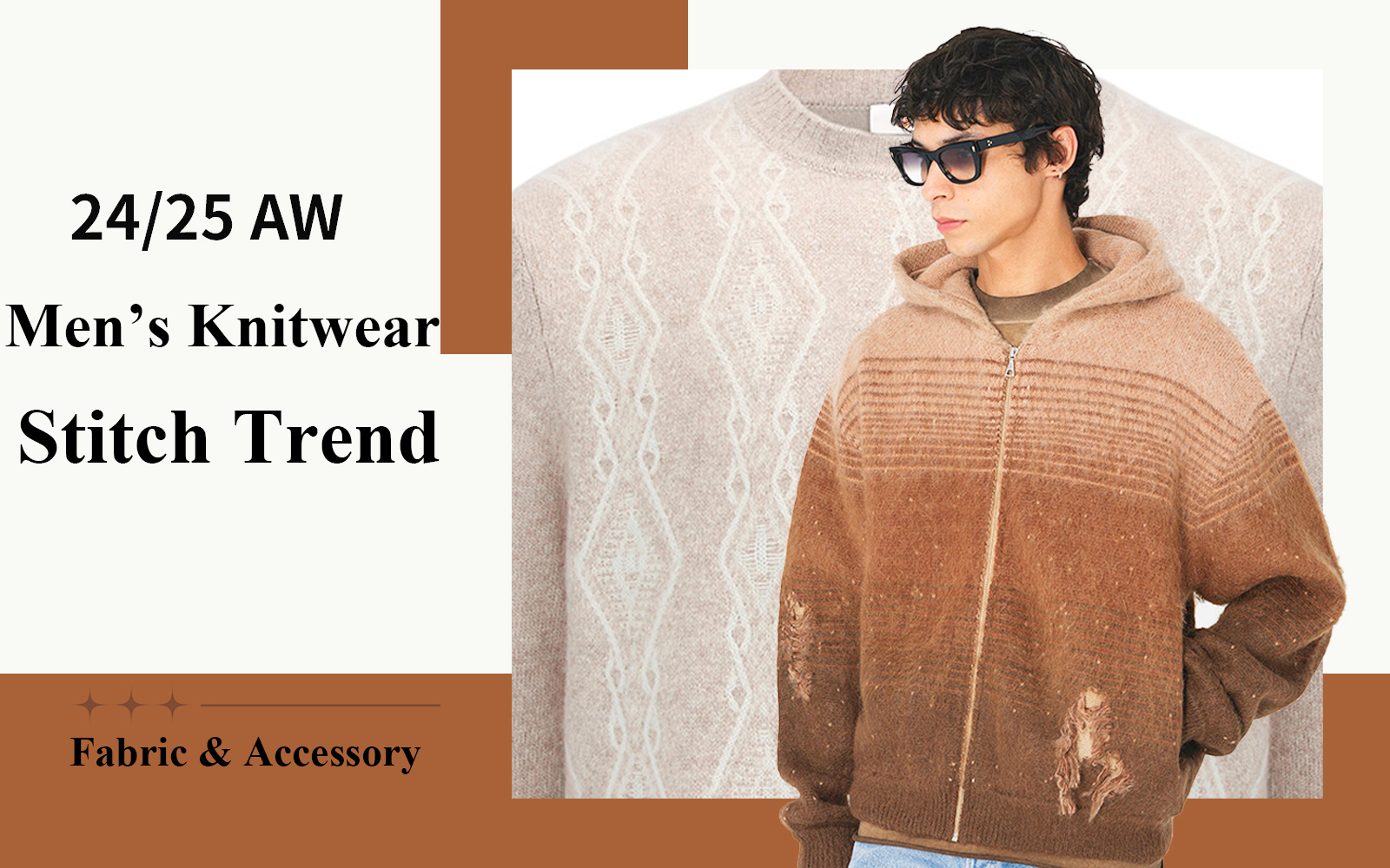 Fashion & Classics -- A/W 24/25 Stitch Trend for Men's Knitwear