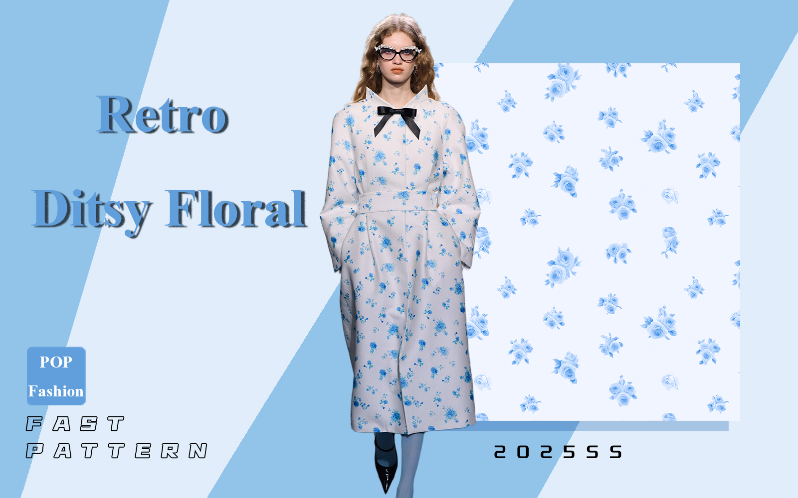 Retro Ditsy Floral -- The Fast-response Pattern Trend for Womenswear