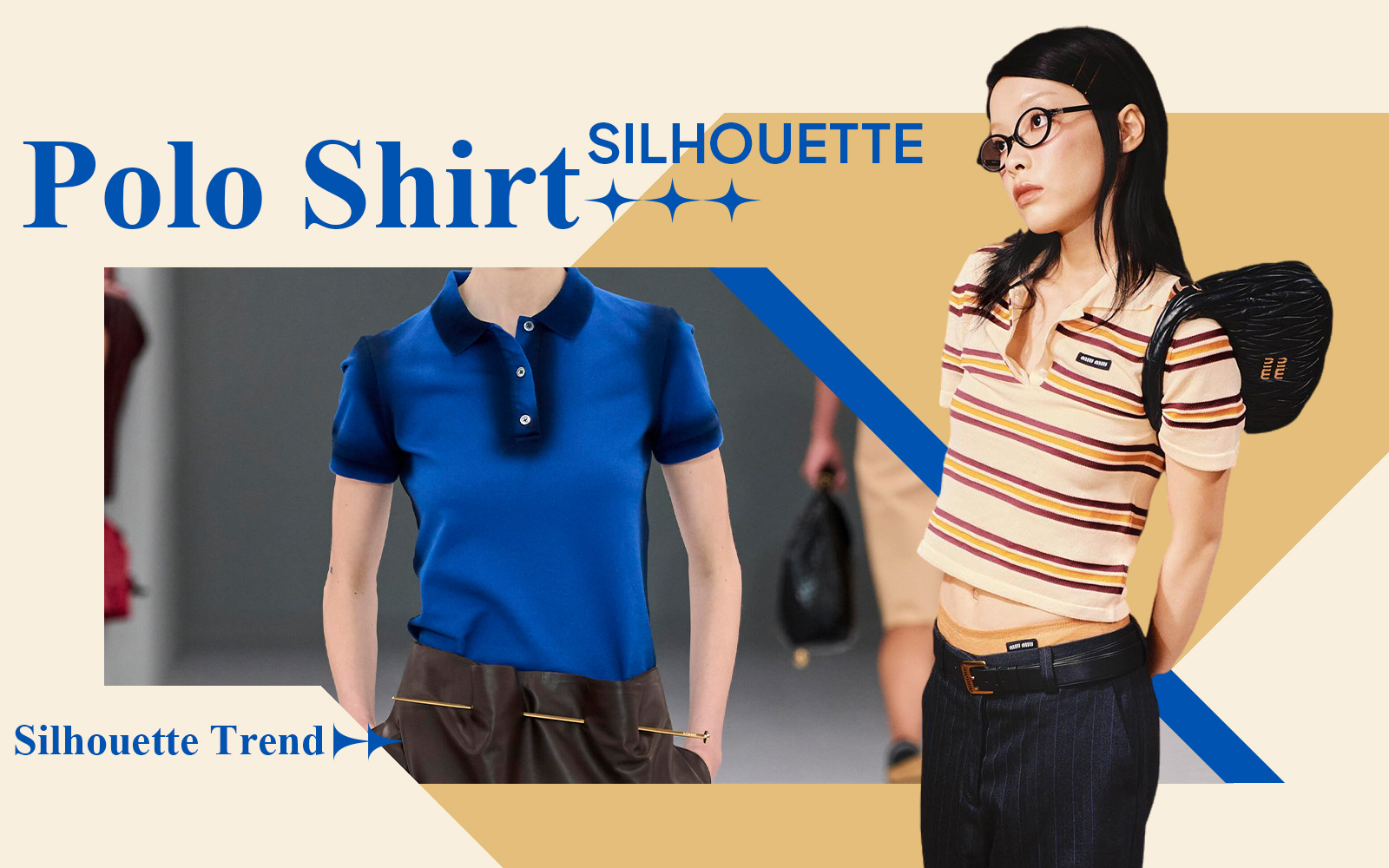 Miu Miu Style -- The Silhouette Trend for Women's Polo Shirt