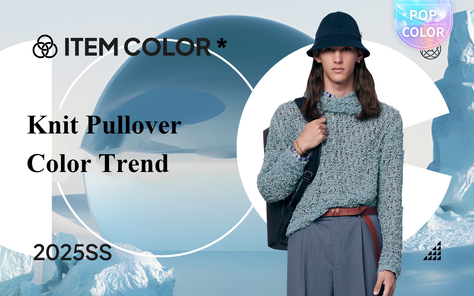 Relaxed Summer --S/S 2025 Color Trend for Men's Knit Pullover