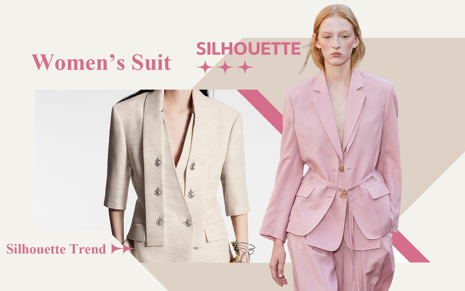 Elegant Commuting -- The Silhouette Trend for Women's Suit