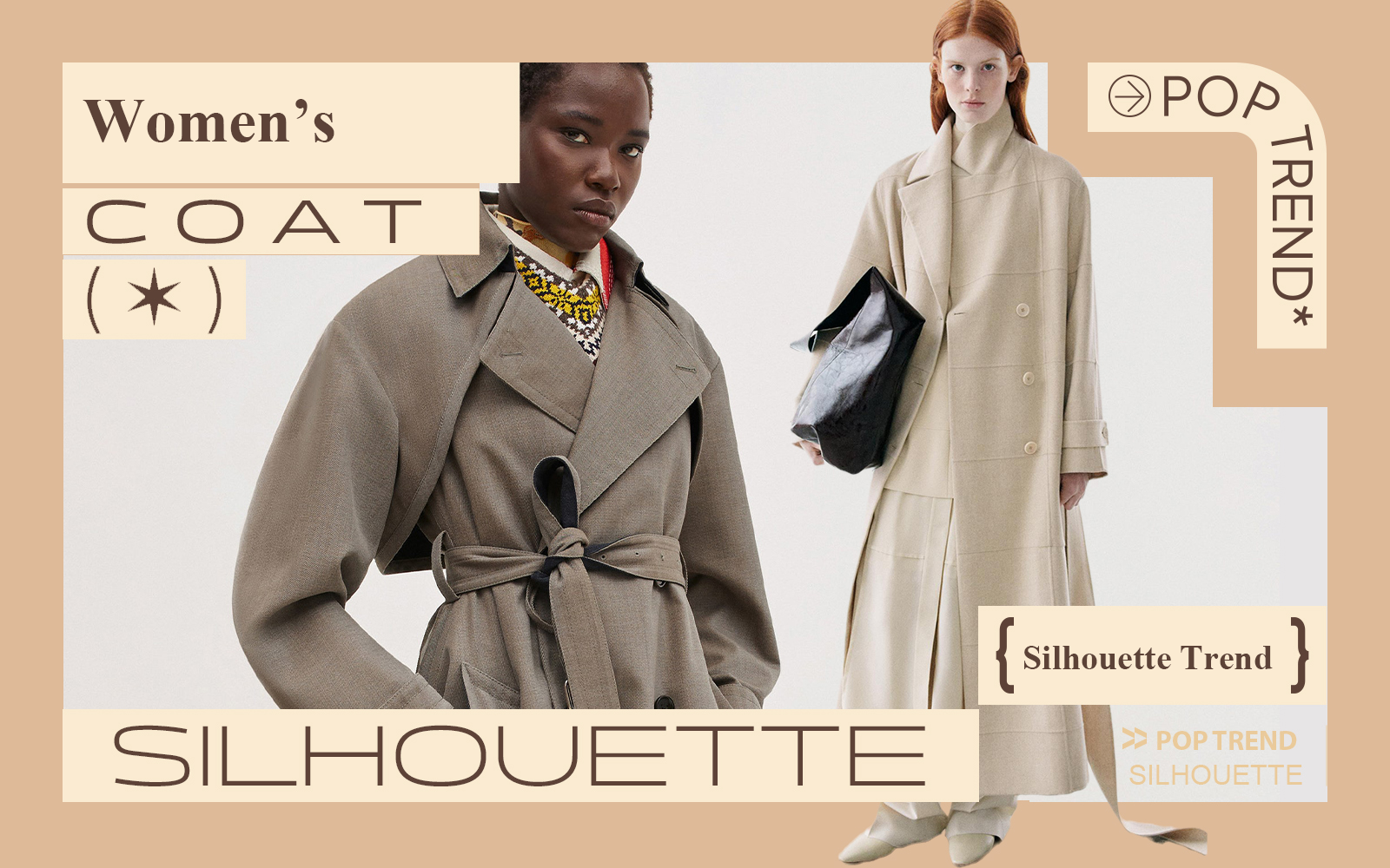 Fashionable Commuter -- The Silhouette Trend for Women's Overcoat
