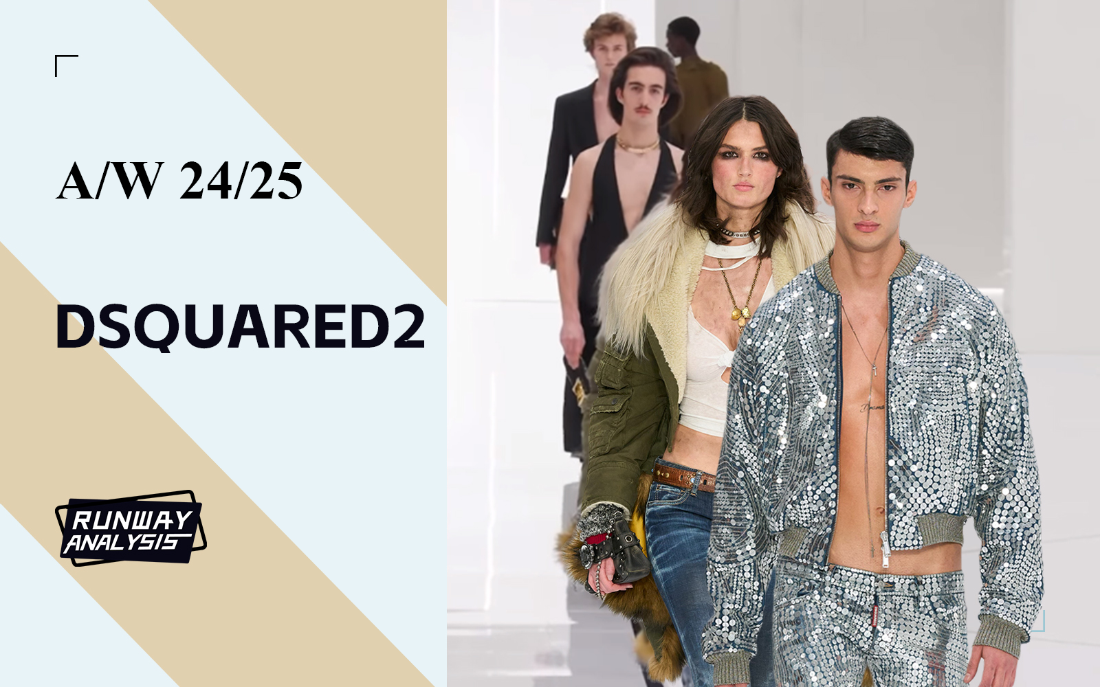 Dual Expression -- The Runway Analysis of Dsquared2