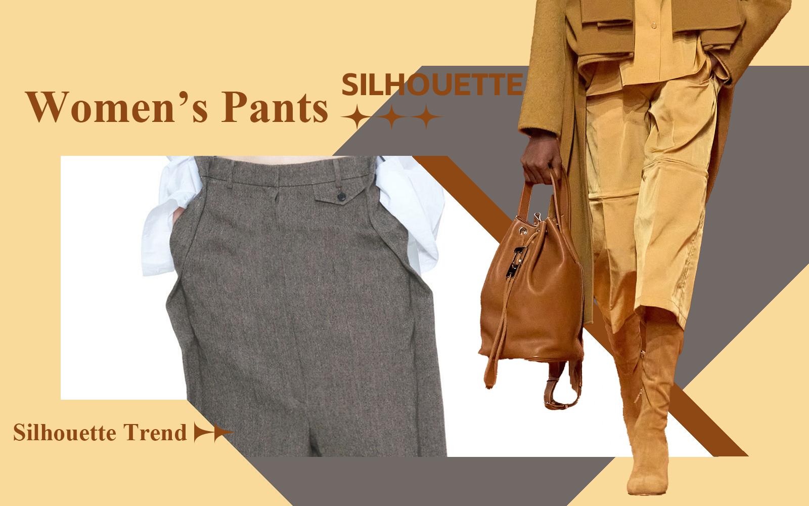 Classic Reconstruction -- The Silhouette Trend for Women's Pants