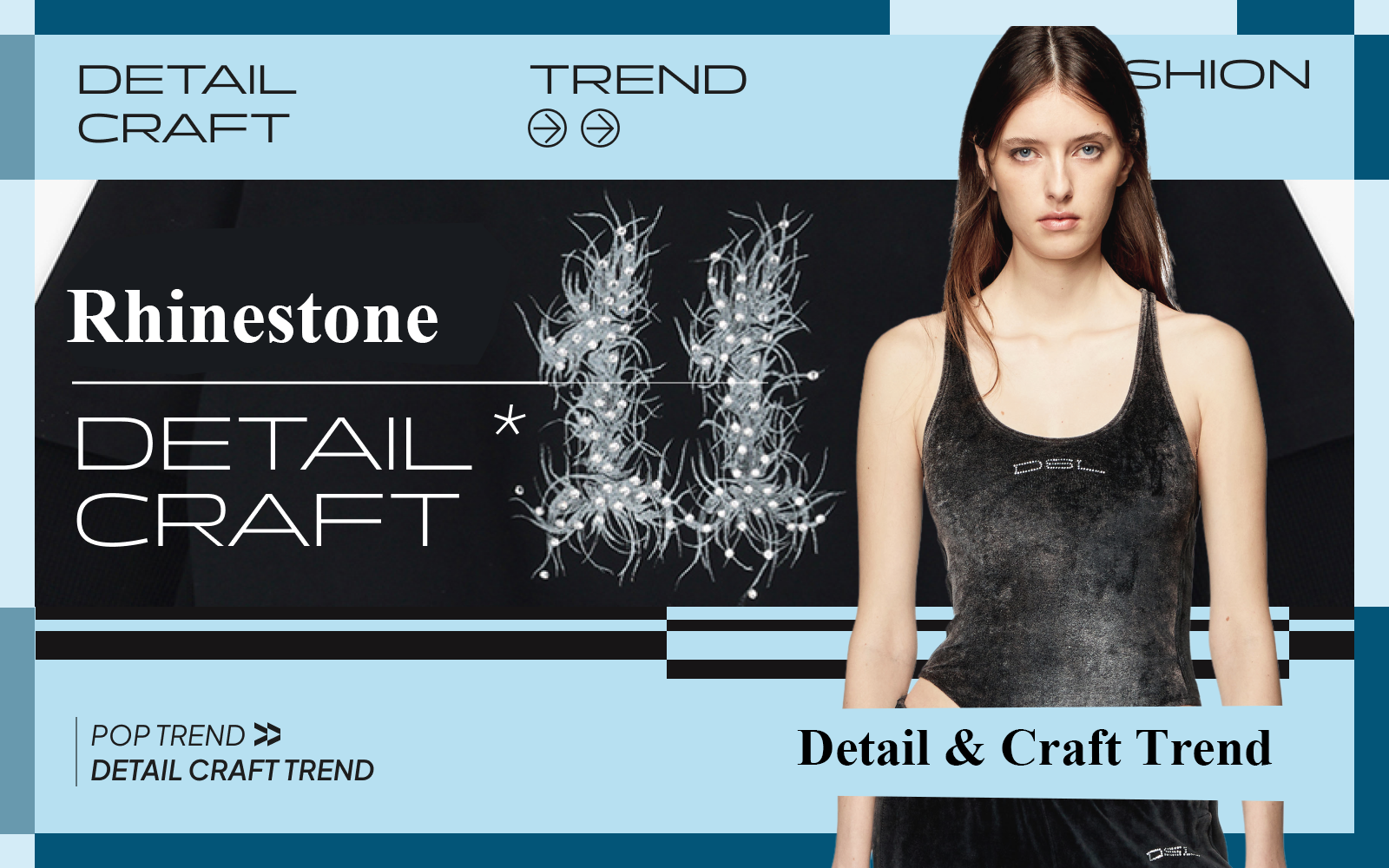 Rhinestone -- The Pattern Craft Trend for Womenswear